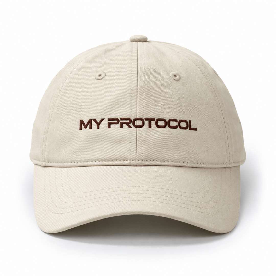 1 MY PROTOCOL Essential Cotton Cap – Cream
