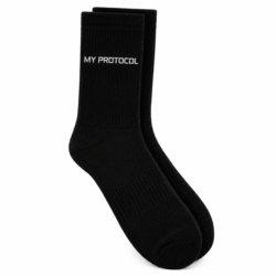 MY PROTOCOL Performance Crew Socks – Black